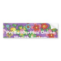 Art Text Eroxion bumper stickers