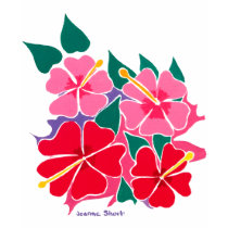 Art Top: Flowery Hibiscus Long sleeve top t-shirts by johndyergallery Art Top: Flowery Hibiscus Long sleeve top t-shirts