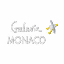 Art Top: Galerie Monaco Embroidered Hibiscus. Blue embroidered shirts by johndyergallery Art Top: Galerie Monaco Embroidered Hibiscus. Blue embroidered shirts