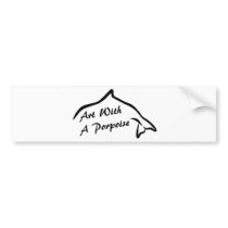 Art With A Porpoise Logo Bumper Stickers