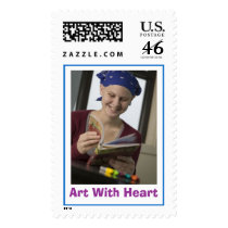 Art With Heart postage by warriorgirl88 Art With Heart postage