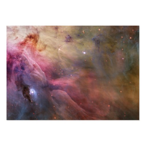 Artcard, Abstract Art Found in the Orion Nebula Business Card Template (front side)