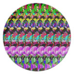 Arte abstracto 3 de Digitaces Platos De Comidas