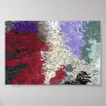 Arte colorido de la filtración poster