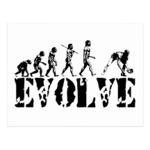Arte de la evolución del deporte del béisbol tarjeta postal