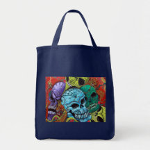 Arte del dragón del cráneo del azúcar bolsa