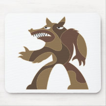 Arte del hombre lobo alfombrillas de ratones