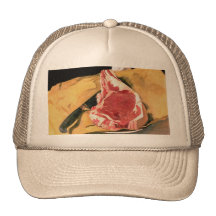Arte del vintage del filete de carne de vaca de Fe Gorra