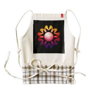 Arte gráfico de la sol brillante delantal zazzle HEART