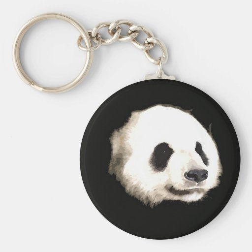 Arte pop de la panda llaveros
