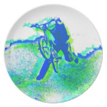 Arte pop del truco del estilo libre BMX Plato Para Fiesta
