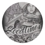 arte round sticker