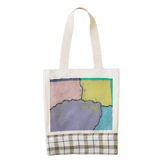 Arte urbano de la calle en pasteles en el cemento bolsa tote zazzle HEART
