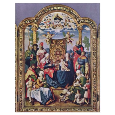 Artelshofen Clan Altar Middle Panel: The St. Clan Flyer Design by Artcollection