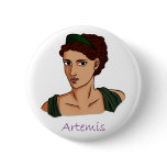 Artemis Badge Pinback Button