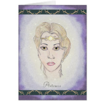 Artemis Moon Goddess Card