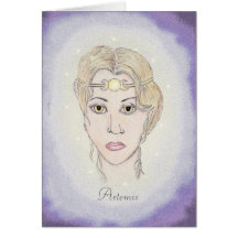 Artemis Moon Goddess Greeting Card