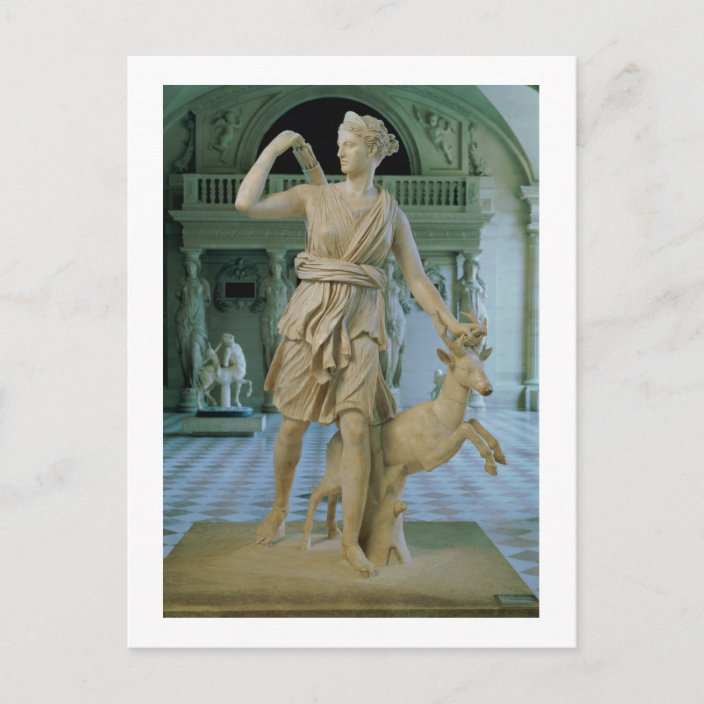 Artemis The Huntress Known As The Diana Of Versa Postcard Zazzle