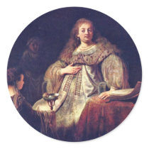 Artemisia (Also Described As Sophonisbe?) Round Stickers