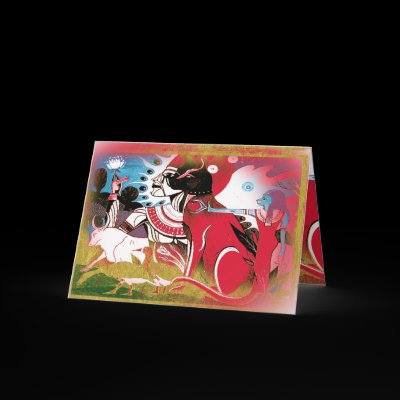 arteology egyptian lotus greeting cards by arteology