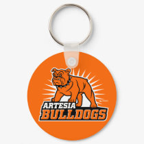 Artesia Bulldogs Logo Keychain by skyriderdesigns Artesia Bulldogs Logo Keychain