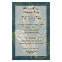 Artful Detail Peacock Feather Program Flyer