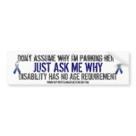 Arthritis Awareness bumper sticker