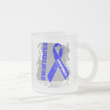 Arthritis Awareness Grunge Ribbon Mug