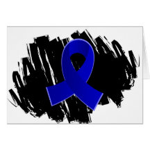Arthritis Blue Ribbon With Scribble Card