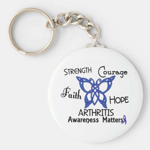 Arthritis Celtic Butterfly 3 Keychains