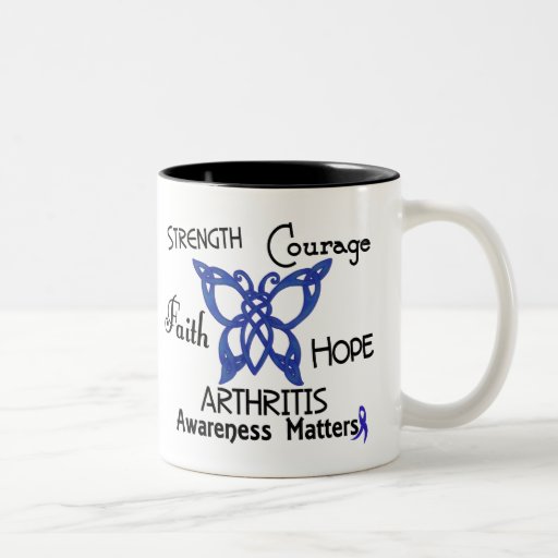 Arthritis Celtic Butterfly 3 TwoTone Coffee Mug Zazzle