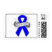 Arthritis Find A Cure Ribbon Postage Stamps