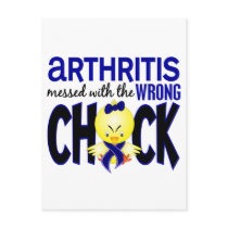Arthritis Messed With The Wrong Chick Postcards