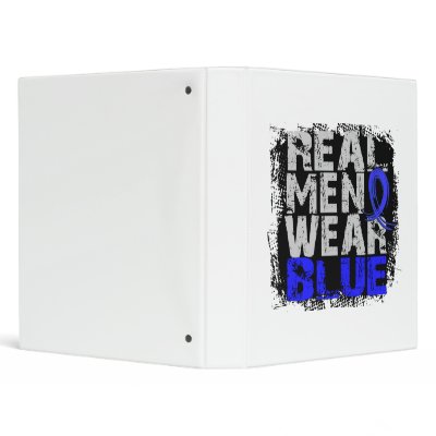 Arthritis Real Men Wear Blue 3 Ring Binder by awarenessgifts