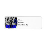 Arthritis Real Men Wear Blue Return Address Label