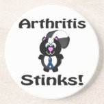 Arthritis Stinks Skunk Awareness Design Coasters