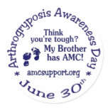 Arthrogryposis Awareness Day *Brother* Sticker stickers