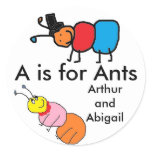 Arthur and Abigail Ant Stickers