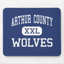 Arthur County - Wolves - High - Arthur Nebraska mousepads by customteamsportswear Arthur County - Wolves - High - Arthur Nebraska mousepads