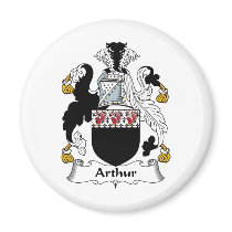 Arthur Family Crest magnets by coatsofarms Arthur Family Crest magnets