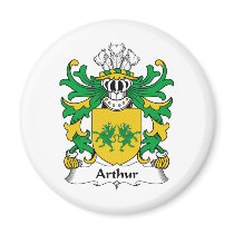 Arthur Family Crest magnets by coatsofarms Arthur Family Crest magnets