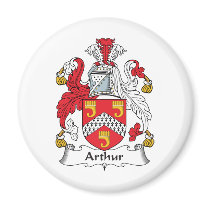 Arthur Family Crest magnets by coatsofarms Arthur Family Crest magnets