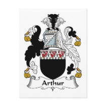 Arthur Family Crest postcards by coatsofarms Arthur Family Crest postcards