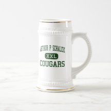 Arthur P Schalick - Cougars - High - Pittsgrove Coffee Mugs