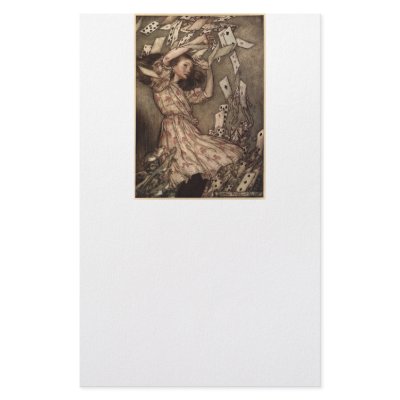 Arthur Rackham Alice in Wonderland Stationary Customized Stationery by FairyTaleHaven