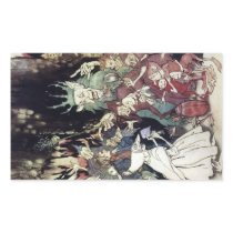 Arthur Rackham King Of Trolls Illustration Rectangle Sticker