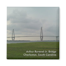 Arthur Ravenel Jr. Bridge Magnet - Charleston, SC by trishhicks Arthur Ravenel Jr. Bridge Magnet - Charleston, SC