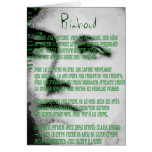 Arthur Rimbaud Greeting Card