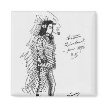 Arthur Rimbaud  June 1872 Fridge Magnets