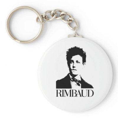 Arthur Rimbaud Key Chain by words_plus_paper